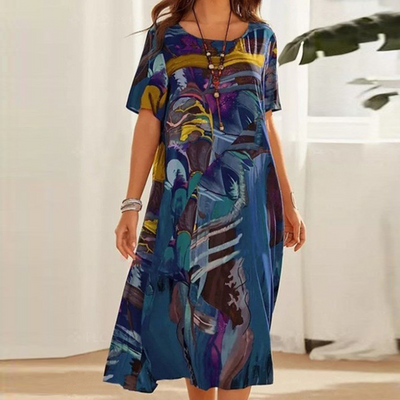 Yasmine™ | Vestido cómodo con estampado abstracto