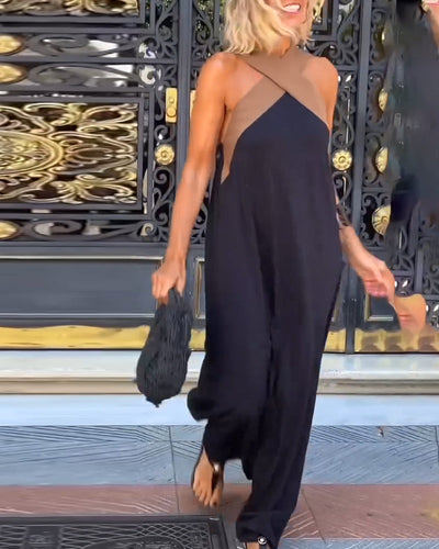 SIENNA | Elegante vestido sin espalda con cuello cruzado de moda