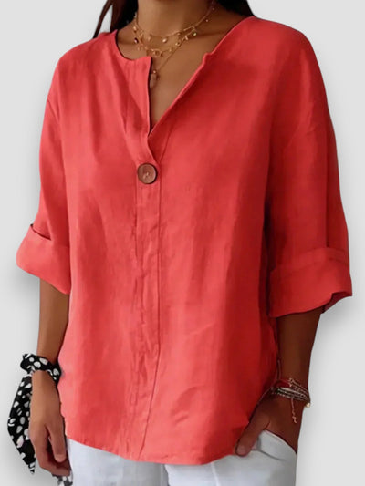 Tessa - Blusa informal con cuello en V