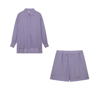 Maude | Conjunto elegante de camisa y pantalones cortos