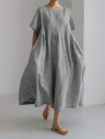 ELEANOR - VESTIDO OVERSIZE DE RAYAS RETRO