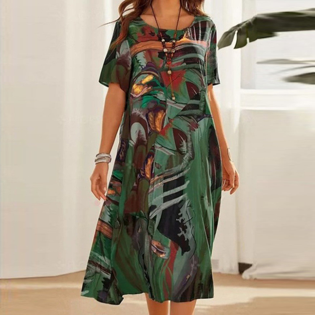 Yasmine™ | Vestido cómodo con estampado abstracto