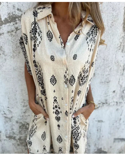 ORONE - VESTIDO HOLGADO ESTAMPADO
