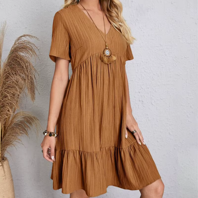 Natacha™ | Vestido fluido y favorecedor con textura plisada
