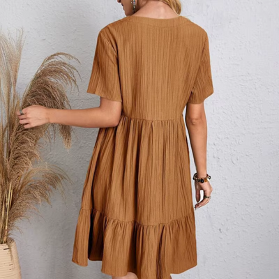 Natacha™ | Vestido fluido y favorecedor con textura plisada