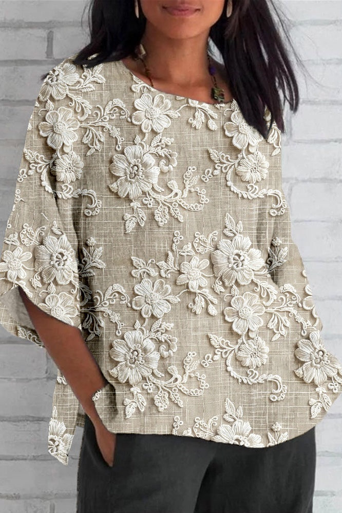 Wildflower Grace - Top floral verano