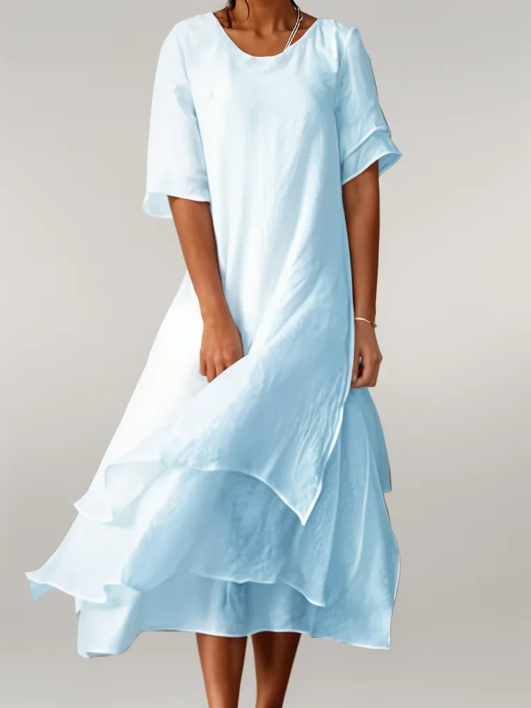 Isilde – Elegante vestido largo de primavera/verano