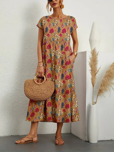 Liliane™ | Vestido fluido con estampado floral