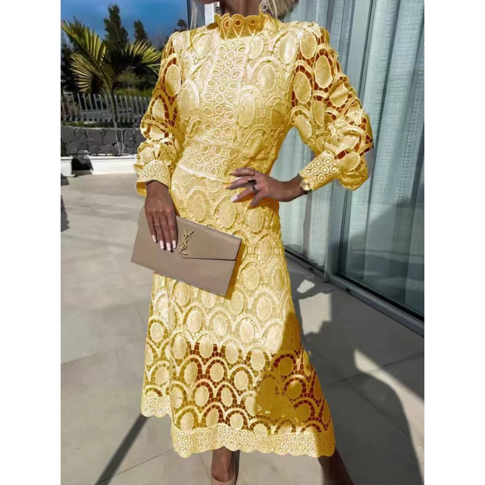 MELINA｜Vestido moderno de encaje