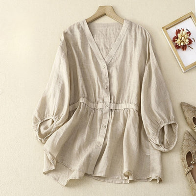 Laurienne™ | Blusa ajustada con botones
