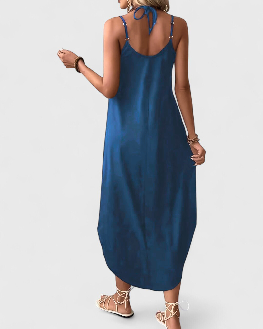 Anaelle - Camisola larga y fluida con tirantes finos