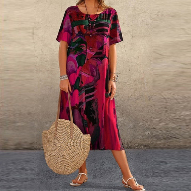 Yasmine™ | Vestido cómodo con estampado abstracto