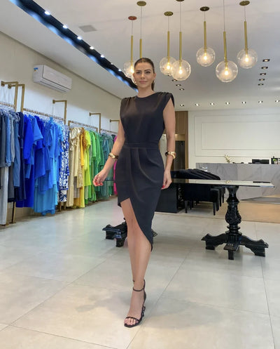 Aurelia™ | Vestido asimétrico sofisticado