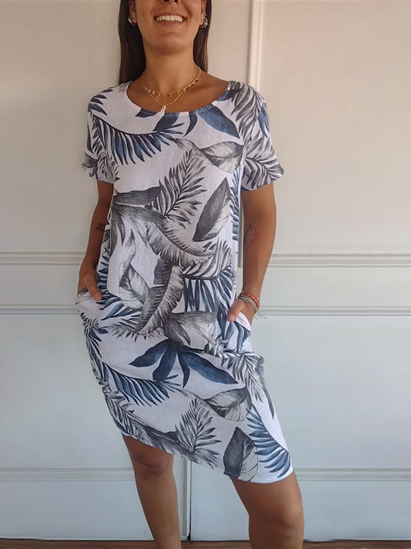 Annelin™ | Vestido cómodo con cuello redondo