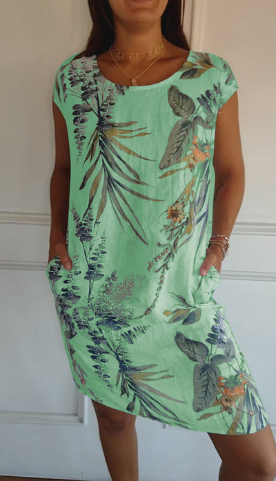 Annelin™ | Vestido cómodo con cuello redondo