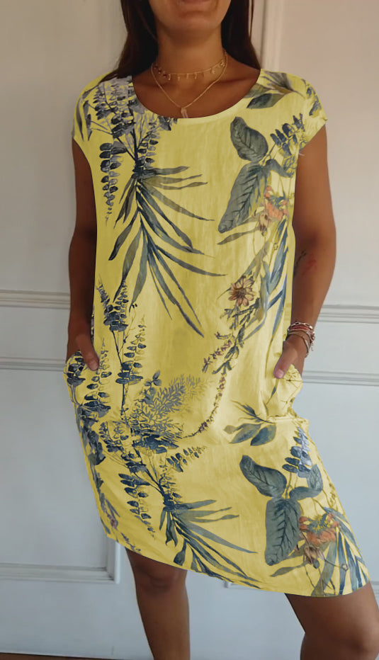 Annelin™ | Vestido cómodo con cuello redondo