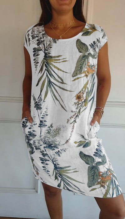 Annelin™ | Vestido cómodo con cuello redondo