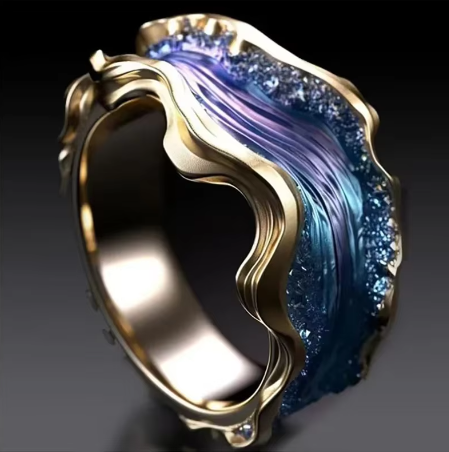 Pol - Anillo vintage de océano