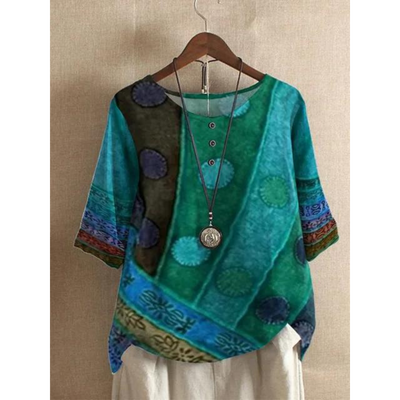 Valarie - Top bohemio colorido