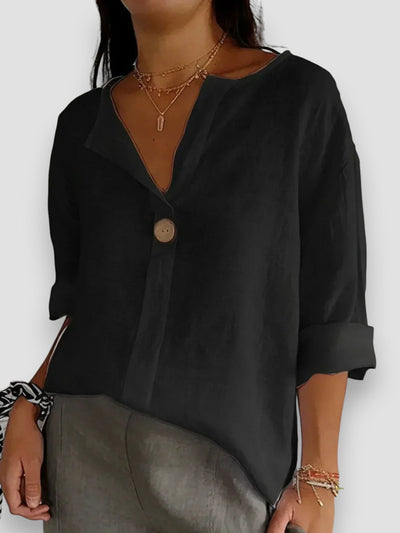 Tessa - Blusa informal con cuello en V