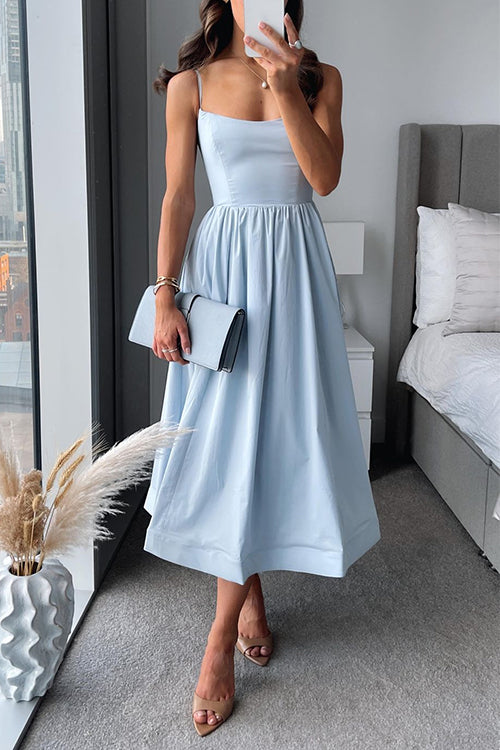 Martina™ | Elegante vestido midi con tiras