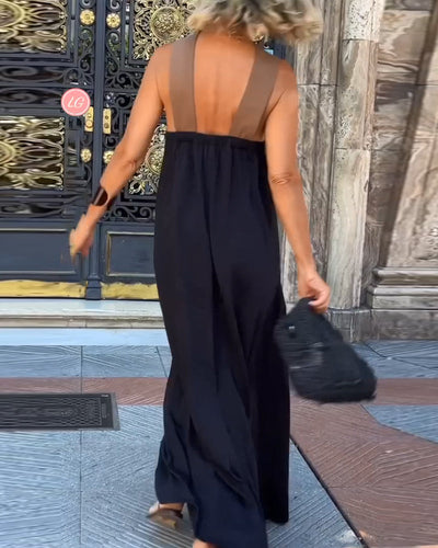 SIENNA | Elegante vestido sin espalda con cuello cruzado de moda