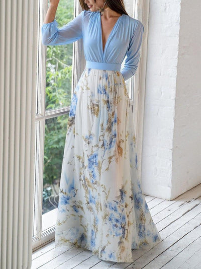 Camille™ | Elegante vestido largo floral