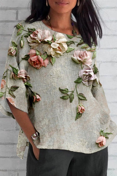 Wildflower Grace - Top floral verano
