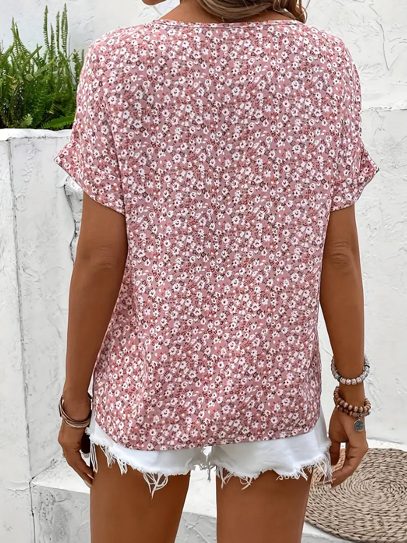 Verna | Blusa elegante con estampado floral