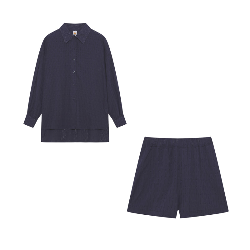 Maude | Conjunto elegante de camisa y pantalones cortos