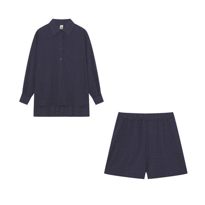Maude | Conjunto elegante de camisa y pantalones cortos