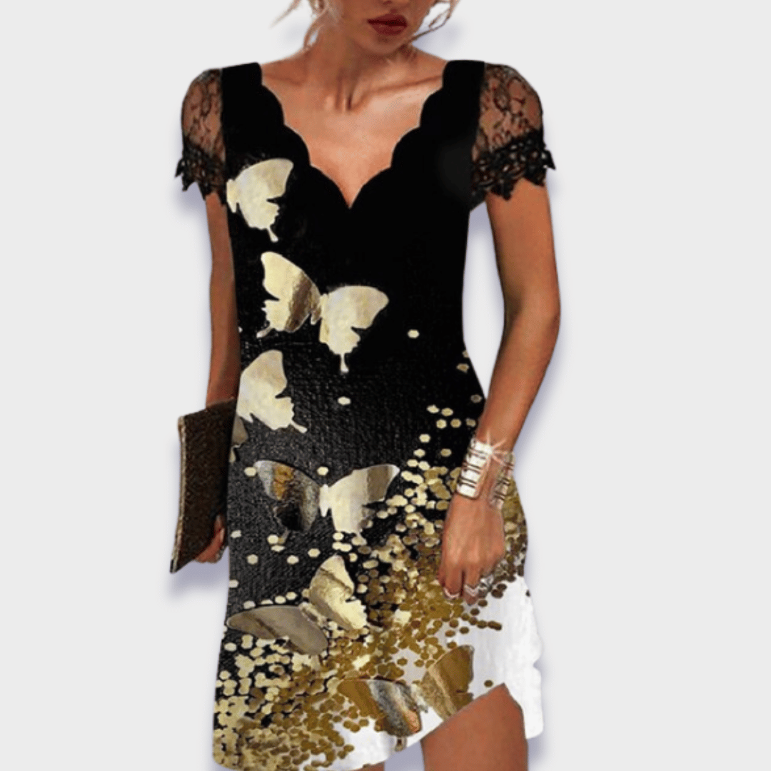 Vittoria | Vestido elegante en material de primera calidad
