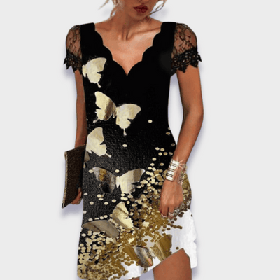 Vittoria | Vestido elegante en material de primera calidad