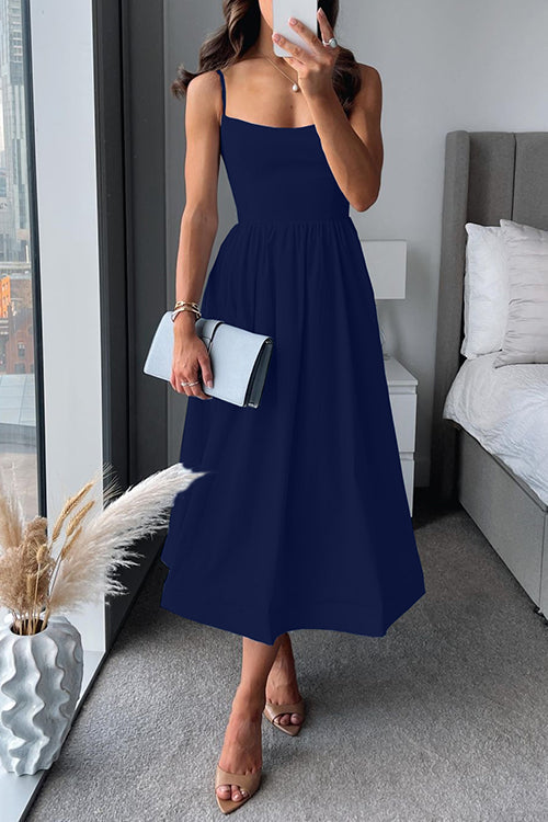 Martina™ | Elegante vestido midi con tiras