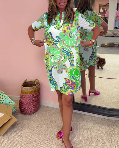 Nadia - Vestido midi estampado