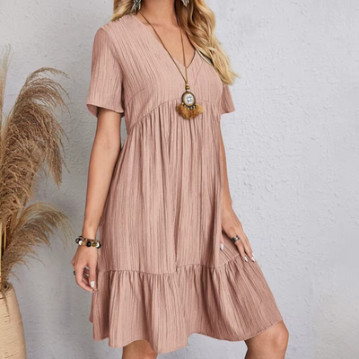 Natacha™ | Vestido fluido y favorecedor con textura plisada