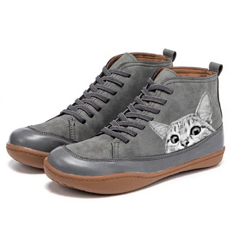 Fenna -  Botines para amantes de los gatos