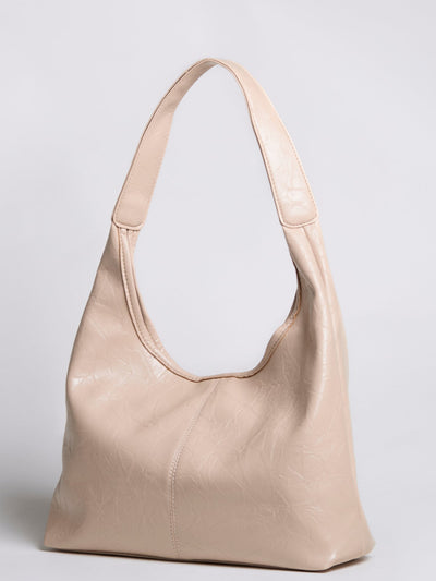 Bolso de mano Scarlett de piel desgastada