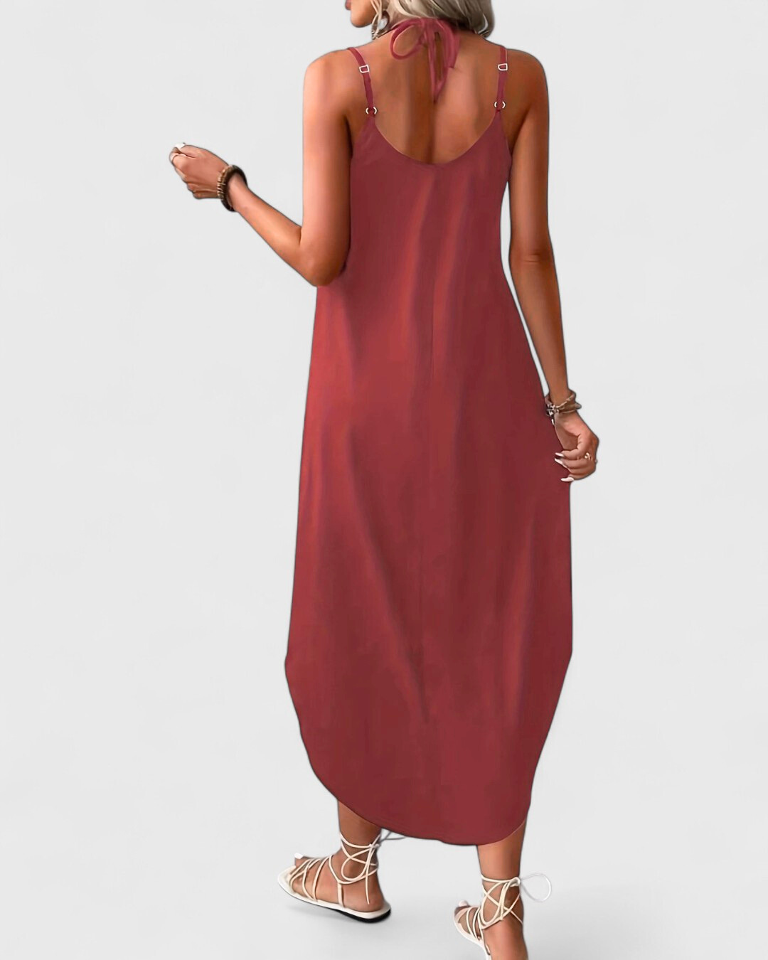Anaelle - Camisola larga y fluida con tirantes finos