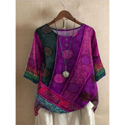 Valarie - Top bohemio colorido