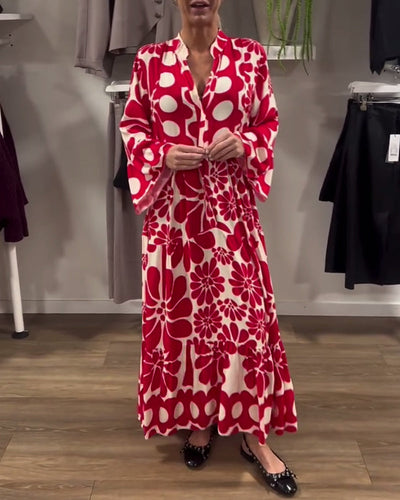 Cora™ | Elegante vestido largo estampado