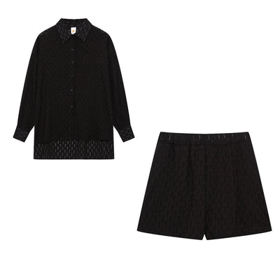 Maude | Conjunto elegante de camisa y pantalones cortos