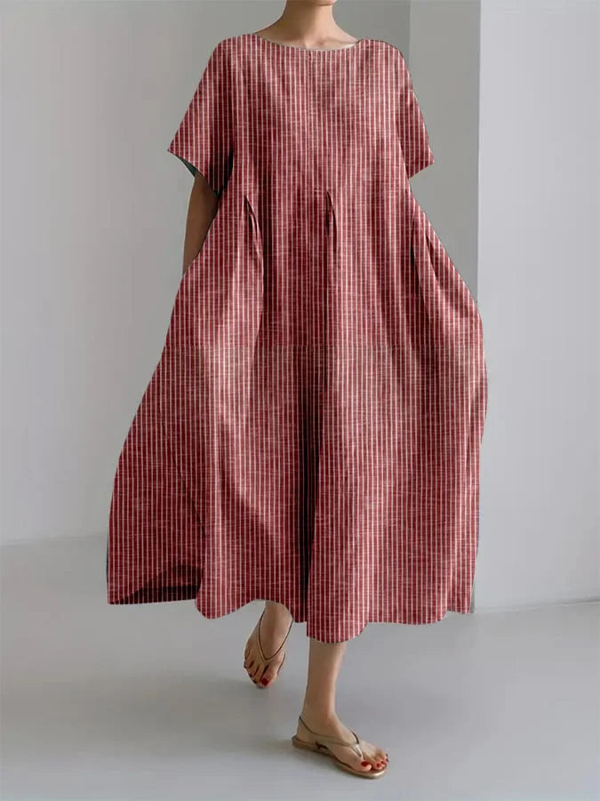ELEANOR - VESTIDO OVERSIZE DE RAYAS RETRO