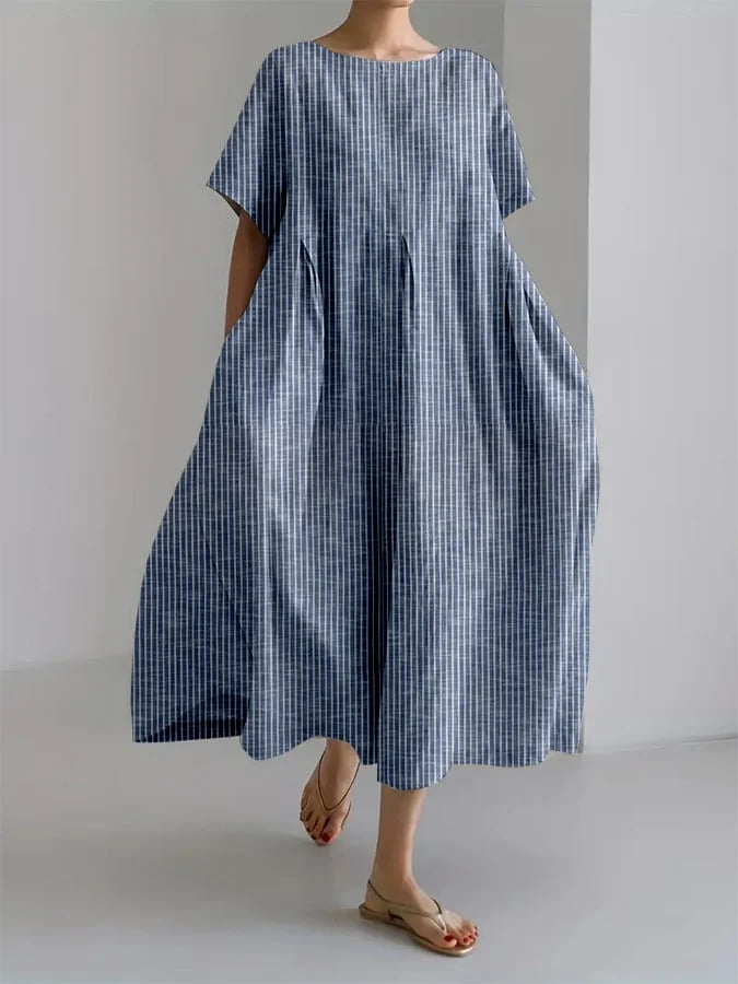 ELEANOR - VESTIDO OVERSIZE DE RAYAS RETRO