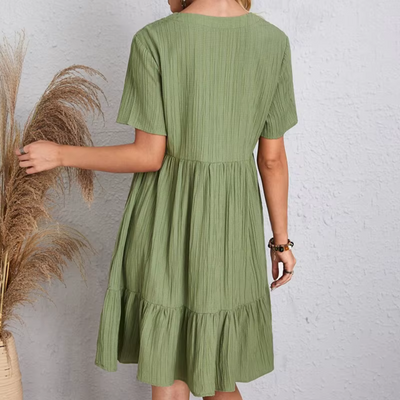 Natacha™ | Vestido fluido y favorecedor con textura plisada