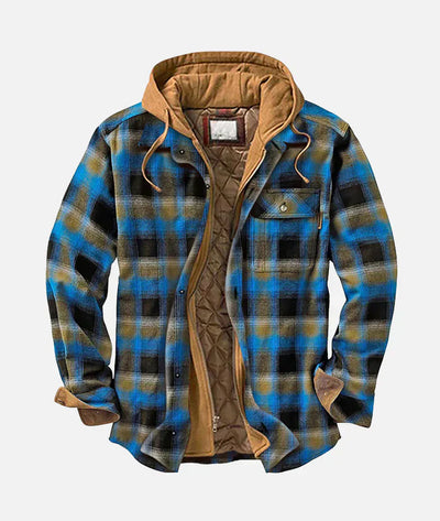 Alain – Chaqueta a cuadros con patchwork