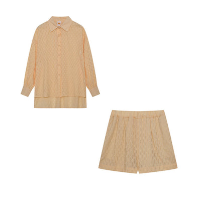Maude | Conjunto elegante de camisa y pantalones cortos