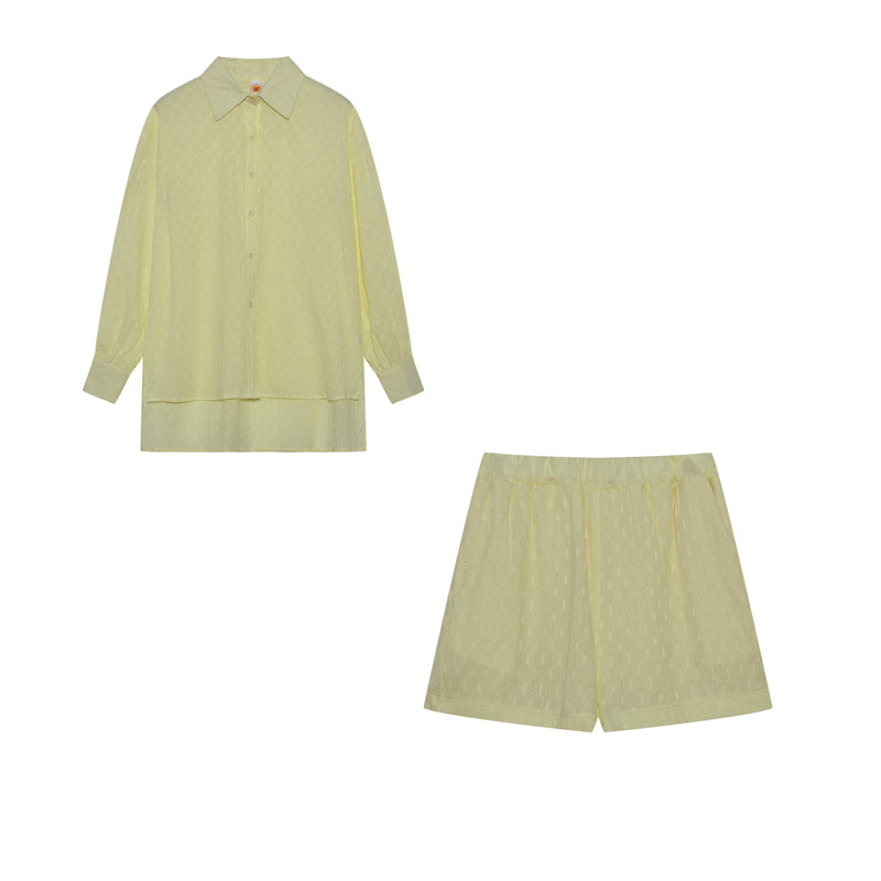 Maude | Conjunto elegante de camisa y pantalones cortos