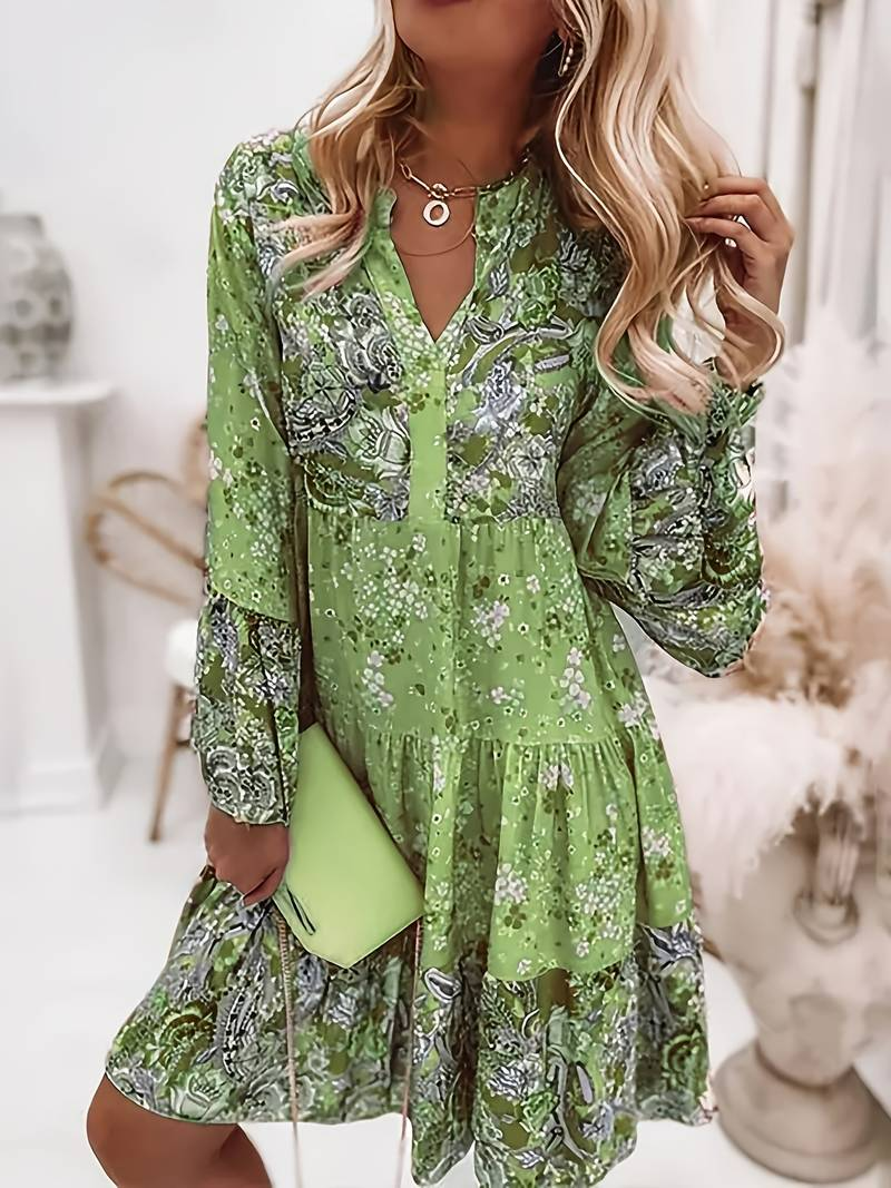 Gabriella | Elegante vestido bohemio con estampado floral