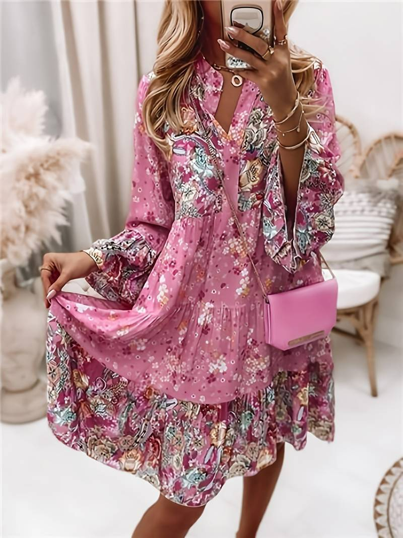 Gabriella | Elegante vestido bohemio con estampado floral